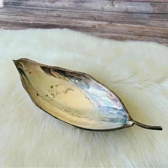 Vintage Sciarrotta Silver Leaf Bowl Hand Made - Picture 11 of 11